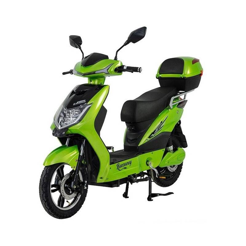 Elektroskútr RACCEWAY E-FICHTL sv.zelený-metalický 12Ah Elektroskútr RACCEWAY E-FICHTL sv.zelený-metalický 12Ah