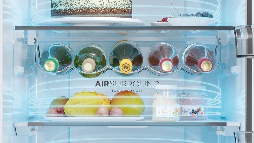 Chladnička s mrazničkou Haier HTW5618CNMG stříbrná Chladnička s mrazničkou Haier HTW5618CNMG stříbrná