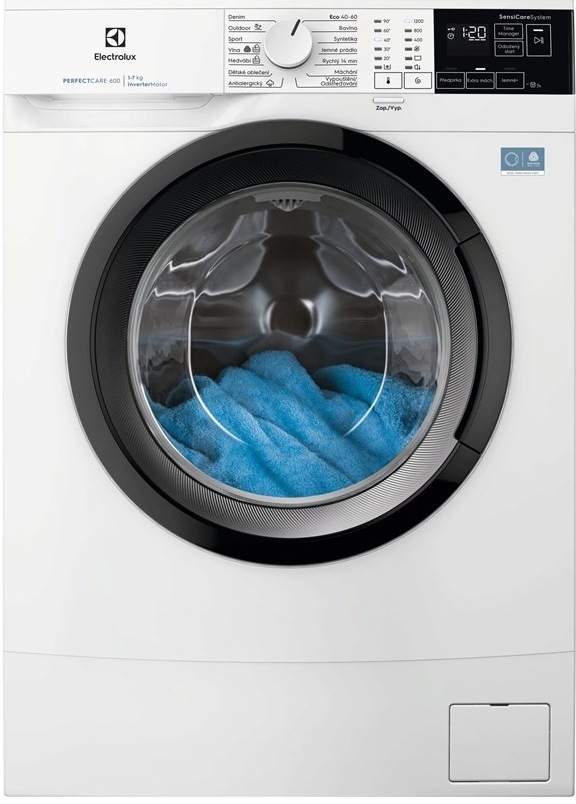 Úzká pračka Electrolux EWS6427BC série 600 SensiCare, bílá