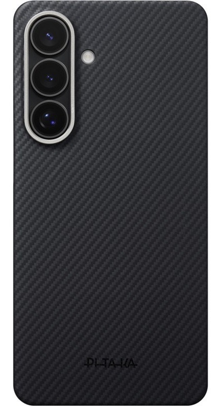 Kryt na mobil Pitaka na Samsung Galaxy S26+, černá a šedá barva