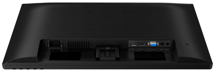 Zadní strana monitoru Philips 24B2N2200 s napájecím konektorem a porty HDMI, DisplayPort, VGA a Audio