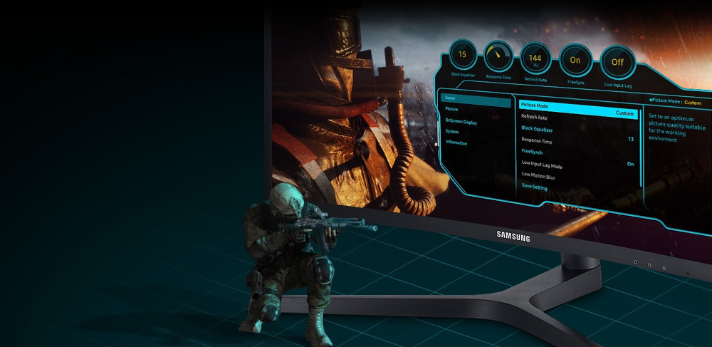 Monitor Samsung C24FG73 černý Monitor Samsung C24FG73 černý