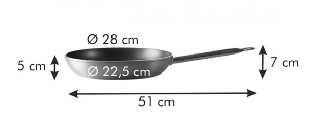Pánev Tescoma GrandCHEF 28 cm, dlouhá rukojeť Pánev Tescoma GrandCHEF 28 cm, dlouhá rukojeť