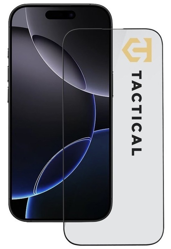Tvrzené sklo Tactical 5D na Apple iPhone 16 Pro černé