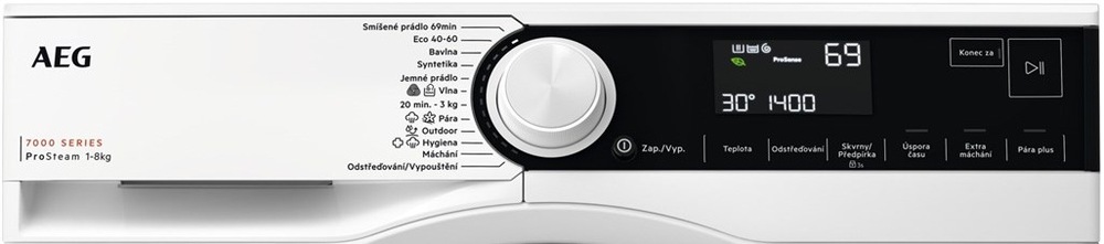 Pračka AEG ProSteam® 7000 LFR73844BC bílá