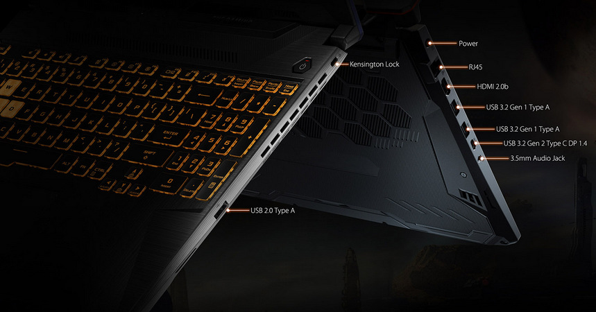 Notebook Asus TUF Gaming F15 černý