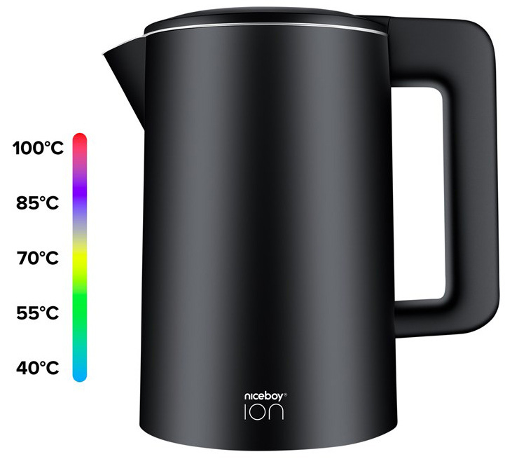 Rychlovarná konvice Niceboy ION ThermoKettle TK5 Onyx black