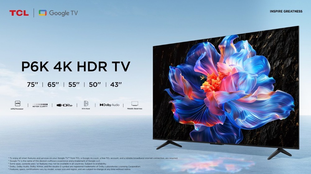 Televize TCL 75P6K Televize TCL 43P6K