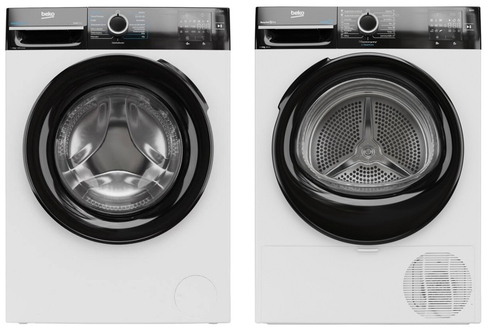 Set BEKO pračka BM3WFU3841WBB + sušička BM3T3824WBB
