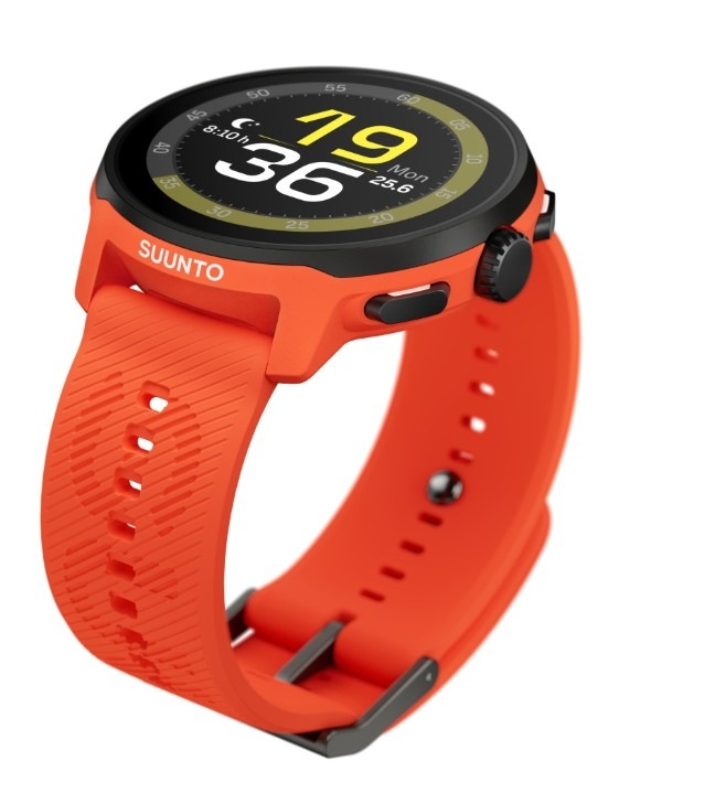 Chytré hodinky Suunto Run se silikonovým páskem oranžové