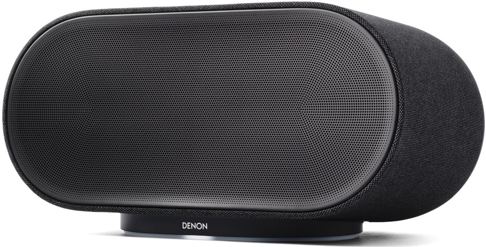 Přední strana a bok reproduktoru Denon Home 600 v elegantním designu