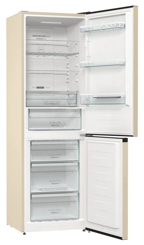 Chladnička s mrazničkou Gorenje NRK6202AC4 IonAir béžová Chladnička Gorenje NRK6202AC4, AdaptTech