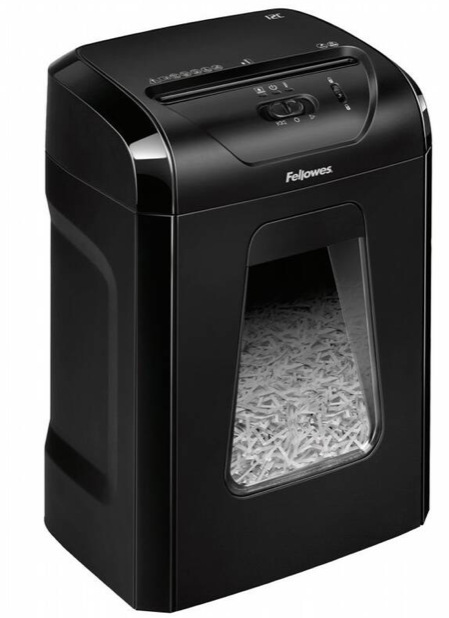 Skartovač Fellowes 12 C, 12 listů, 19l černá