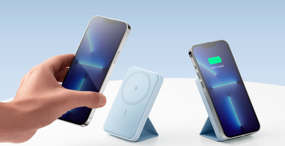 Powerbanka Anker PowerCore Mag-Go 5000 mAh modrá Powerbanka Anker PowerCore Mag-Go 5000 mAh modrá