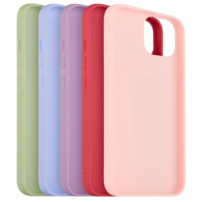 Set krytů na mobil FIXED Story na Apple iPhone 13 červený/modrý/zelený/růžový/fialový