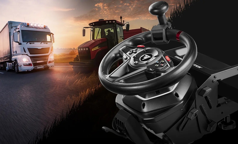 Thrustmaster T128 Farming Pack – sada volantu a pedálů T128 + SimTask Farming Kit – Xbox/PC