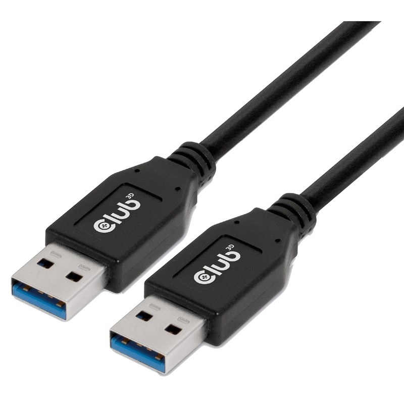 Kabel Club3D USB-A/USB-A, 0,5m černý