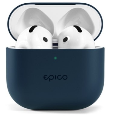 Pouzdro Epico Silicone pro Apple AirPods 4 modré