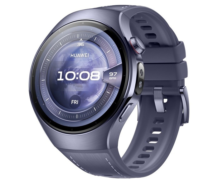 Chytré hodinky Huawei Watch 5 46 mm LTE NFC - Purple + Purple Composite Strap fialové