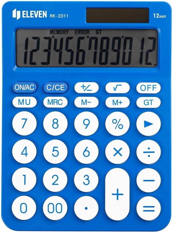 Stolní dvanáctimístná kalkulačka Eleven RK-2311-BL