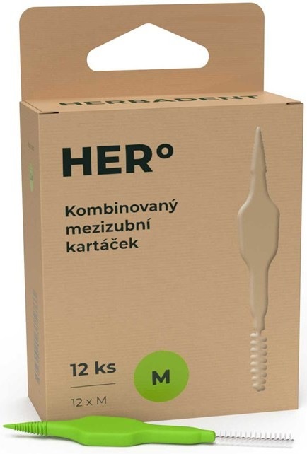 Mezizubní kartáčky HERBADENT HERo M v počtu 12 ks