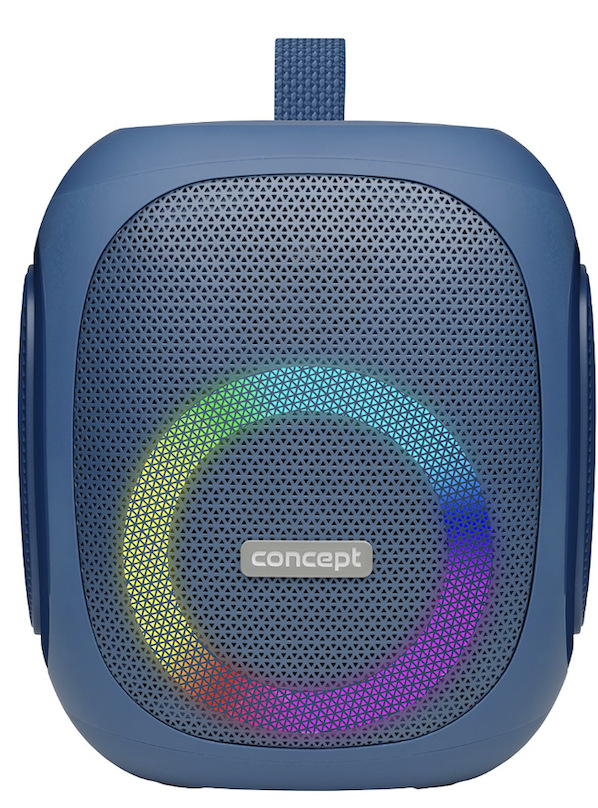 Přední část reproduktoru Concept SoundJoy BR5037 s barevným kruhovým LED osvětlením