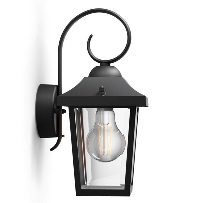 Nástěnné svítidlo Philips Buzzard, 1xE27 černé