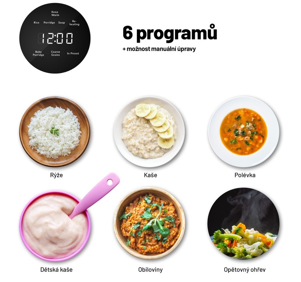 Rýžovar Lauben Multifunction Rice Cooker 1200WR Rose Gold Edition