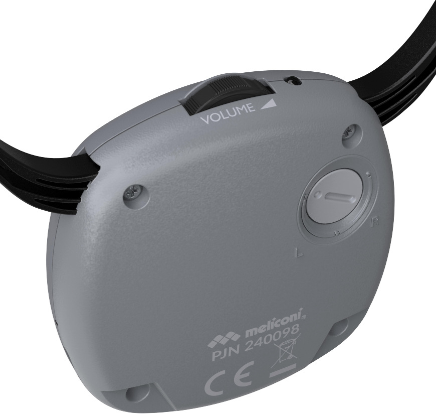 Sluchátka Meliconi HP Easy audiol TV černá/šedá Meliconi HP Easy audiol TV, černá/šedá