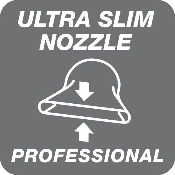 ikona ultratenké koncovky fénu Valera Swiss Light 3400 s textem: Ultra slim nozzle Professional