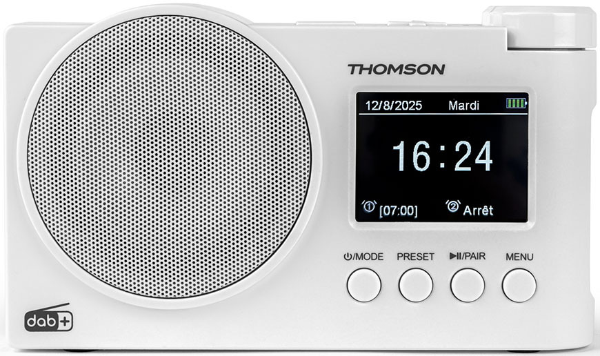Radiopřijímač s DAB+ Thomson RT400DABBTWH bílý Radiopřijímač DAB+ Thomson RT400DABBTWH, bílý