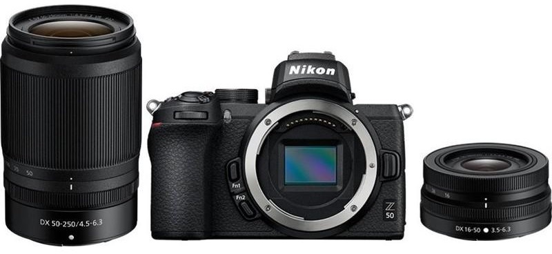 Digitální fotoaparát Nikon Z50 + 16-50 VR + 50-250 VR černý