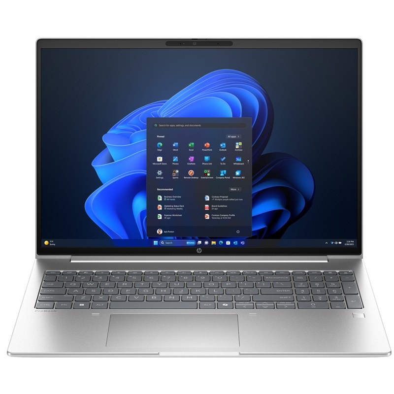 Notebook HP ProBook ve stříbrné barvě.