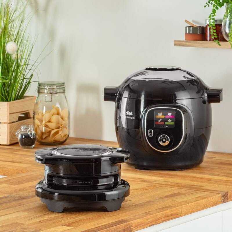 Poklice Tefal multifunkční EY150830 Extra Crisp Lid černá