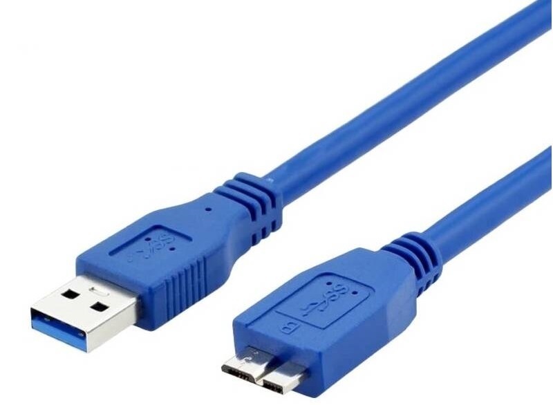 Kabel WG USB 3.0/USB Micro-B, 1,5m modrý