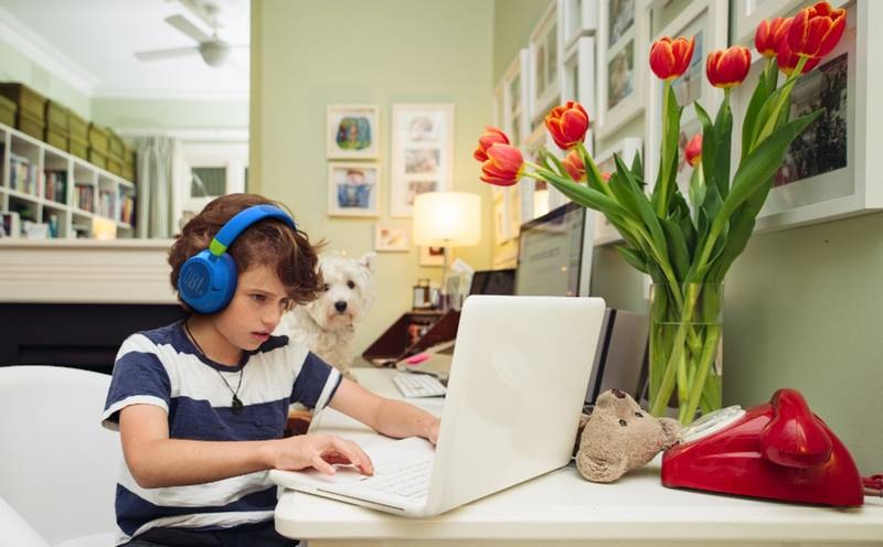 Sluchátka JBL JR 460NC modrá JBL JR 460NC