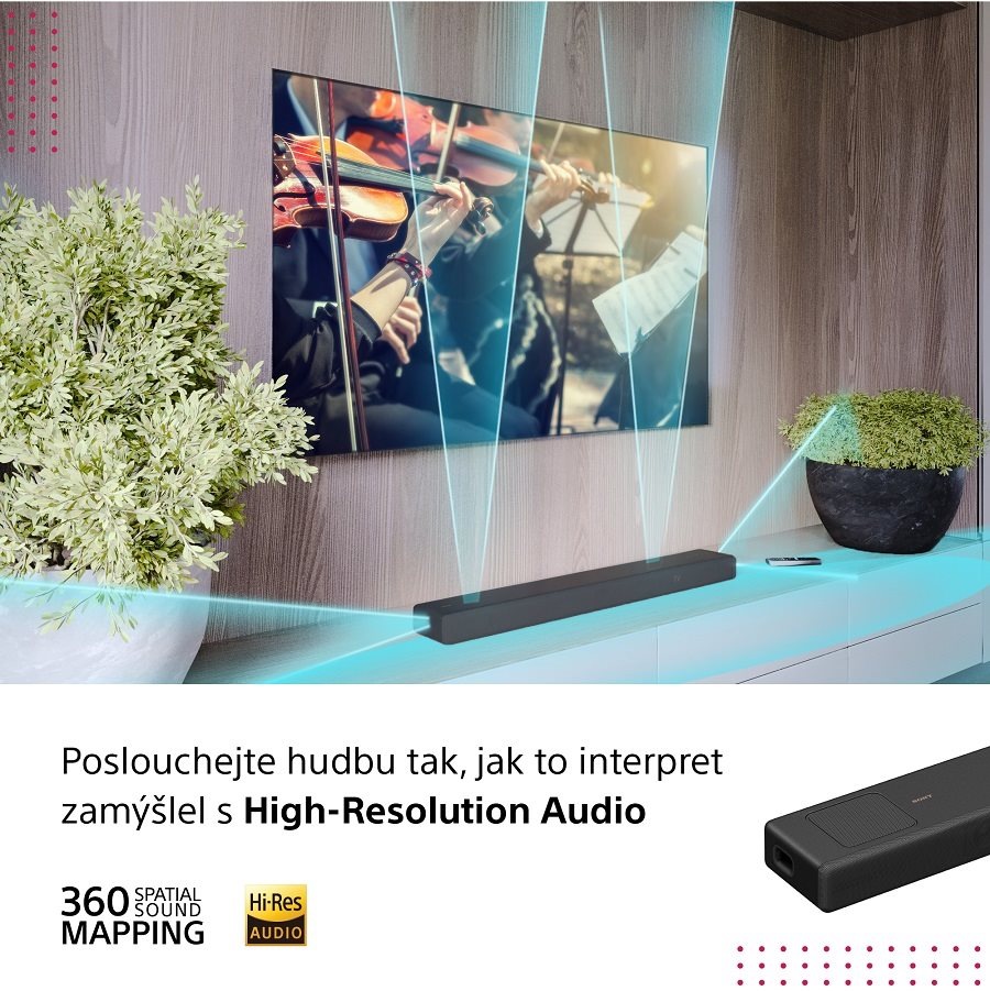Soundbar Sony HT-A5000, technologie 360 Reality Audio