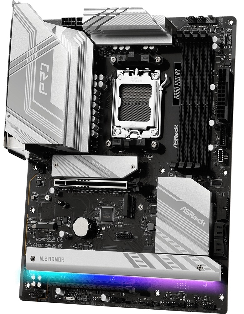 Základní deska ASRock B850 Pro RS AMD AM5, ATX, černá barva