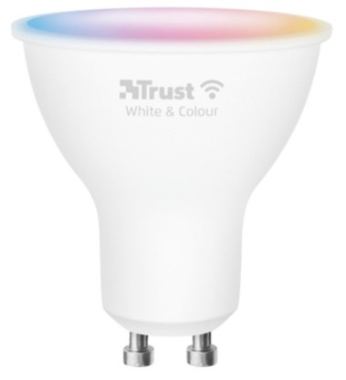 Chytrá žárovka Trust Smart WiFi LED Spot, GU10, 5W, White & Colour