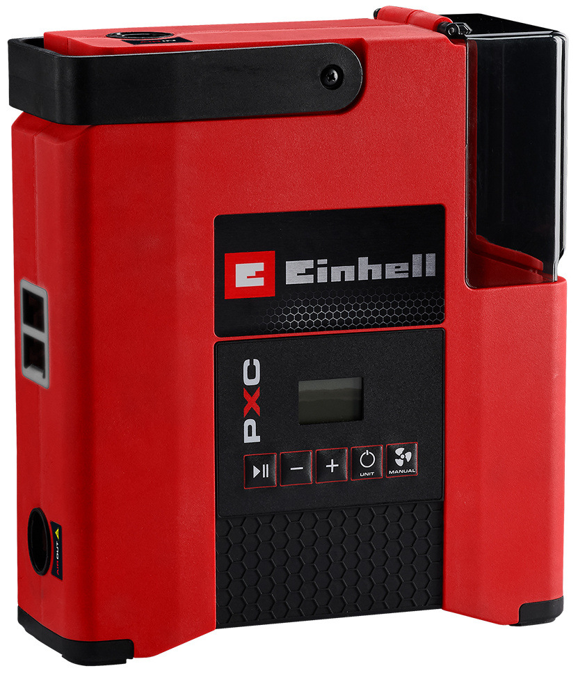 Kompresor Einhell SUPPERO 18/380 Li – detail z přední strany..