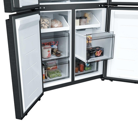 mrazicí prostor otevřené lednice Haier HCR58S18DNMB