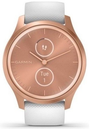 Chytré hodinky Garmin vivomove3 Style RoseGold/White - ZÁNOVNÍ - 12 měsíců záruka