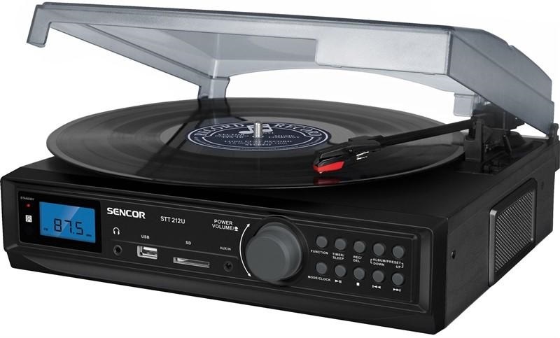 Gramofon Sencor STT 212U černý