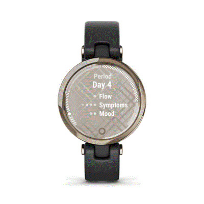 Chytré hodinky Garmin Lily Classic Cream Gold/Black Leather Band