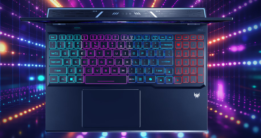 Acer Predator Helios Neo 16S AI zaujme i podsvícenou klávesnicí