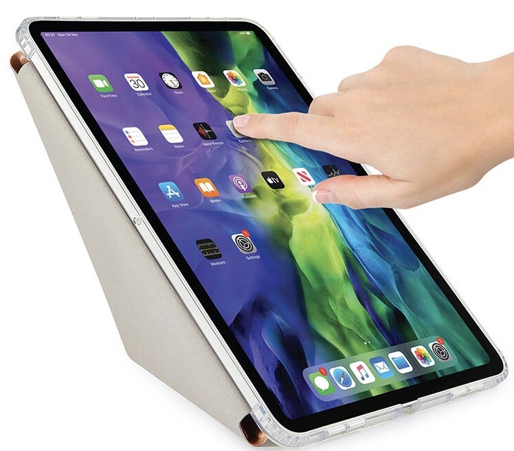 Pouzdro na tablet Pipetto Metallic Origami na Apple iPad Air 10.9" (2020) růžové