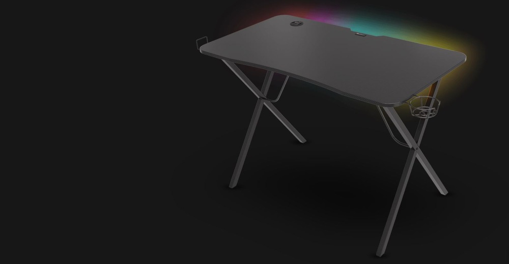 Herní stůl Genesis HOLM 200 RGB černý Genesis HOLM 200 RGB