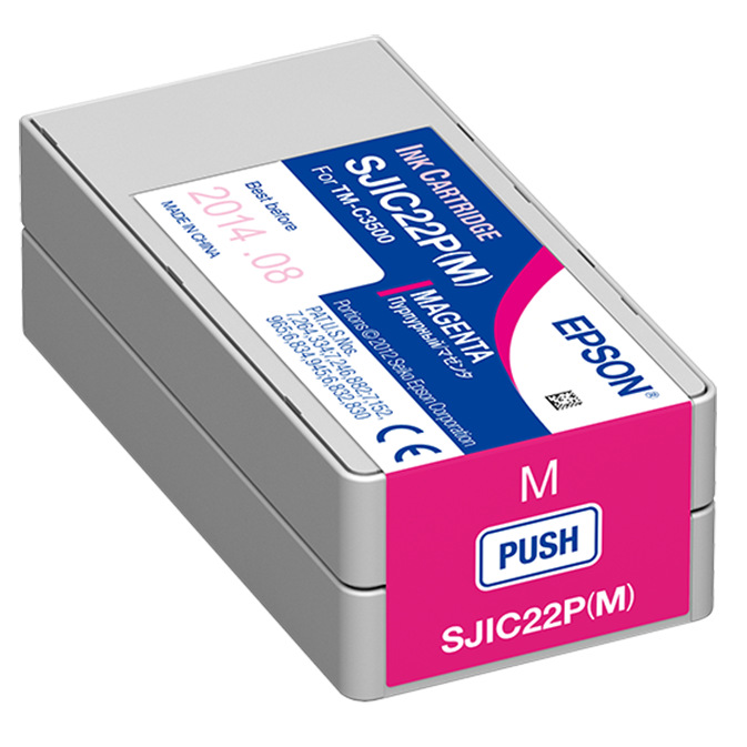 Inkoustová náplň Epson SJIC22P, 32 ml purpurová