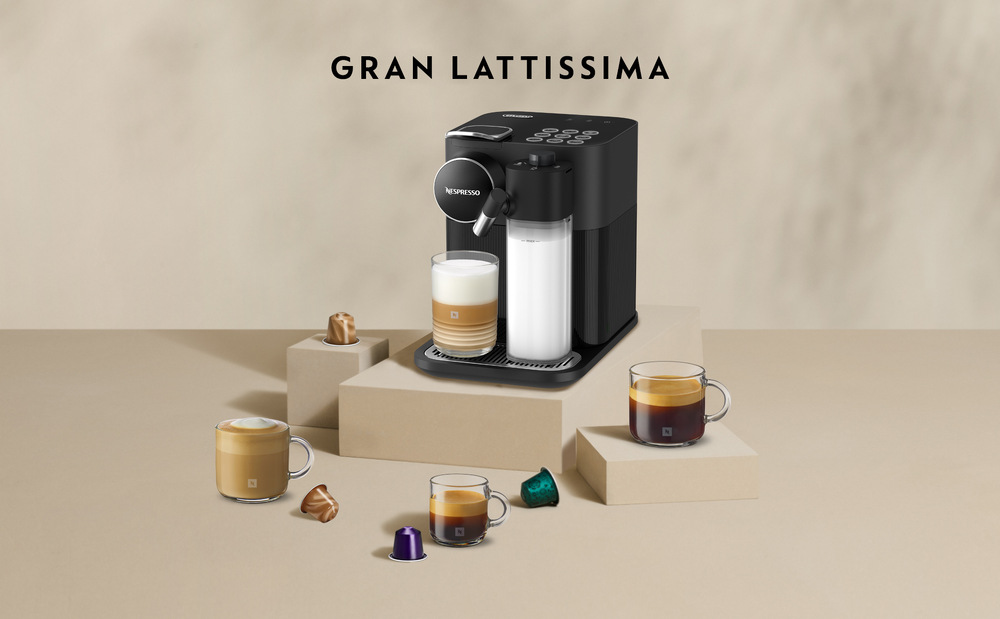 Kapslový kávovar De'Longhi Nespresso Gran Lattissima EN640.B černý Kapslový kávovar De'Longhi Nespresso Gran Lattissima EN640.B černý