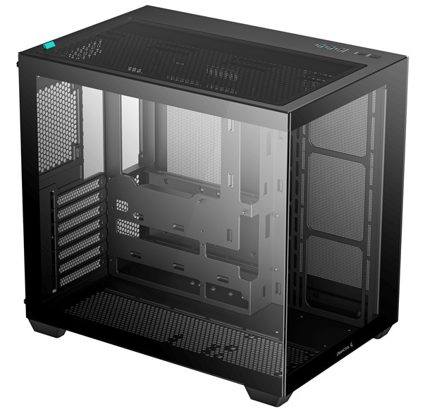 Case DeepCool CG530 černá Detail obrázku PC skříně.